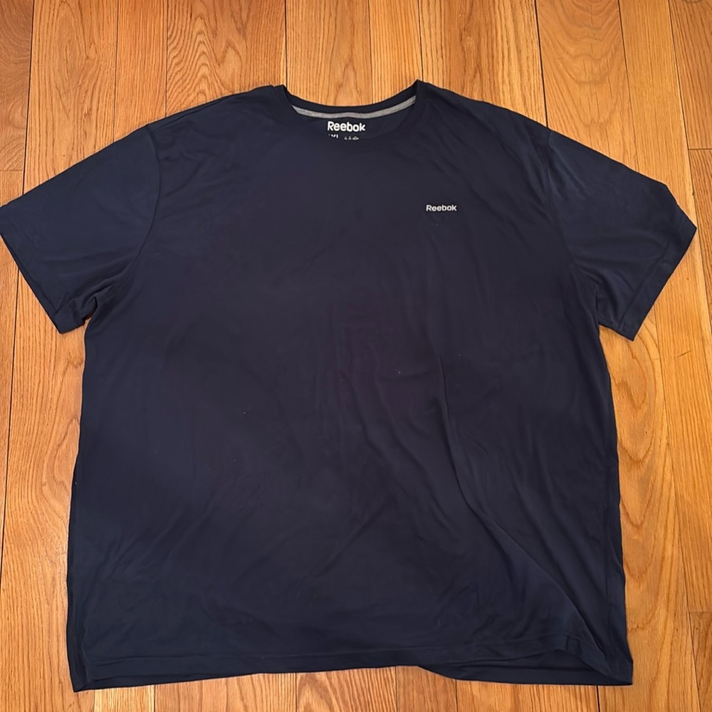 Reebok men’s short sleeve T-shirt, dark blue, Big & Tall size 4XL